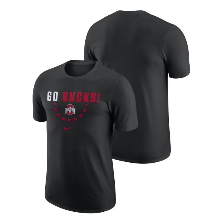 Ohio State Buckeyes Men's NCAA Black Team Nike College Basketball T-Shirt RVU1049FQ